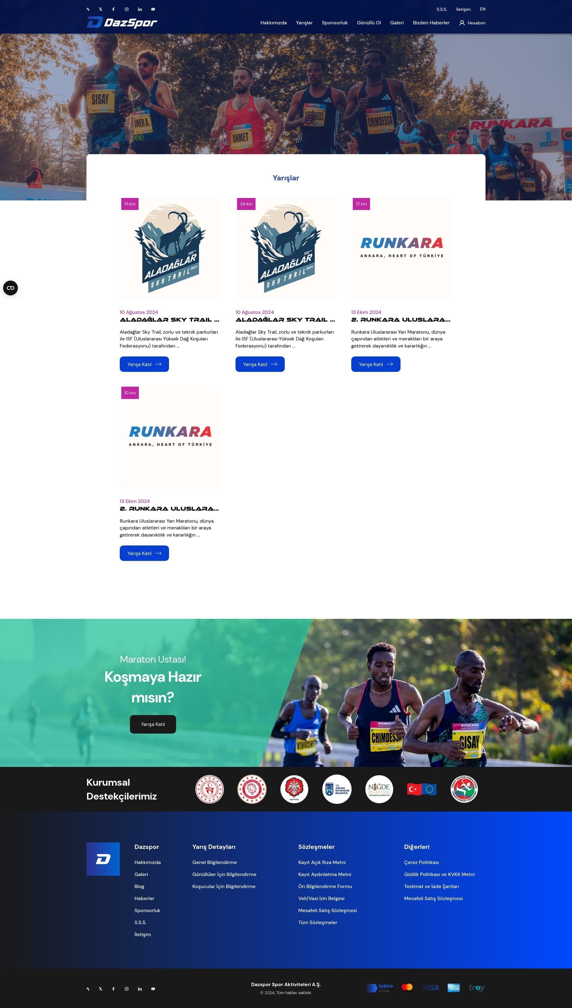 Dazspor Event Management System