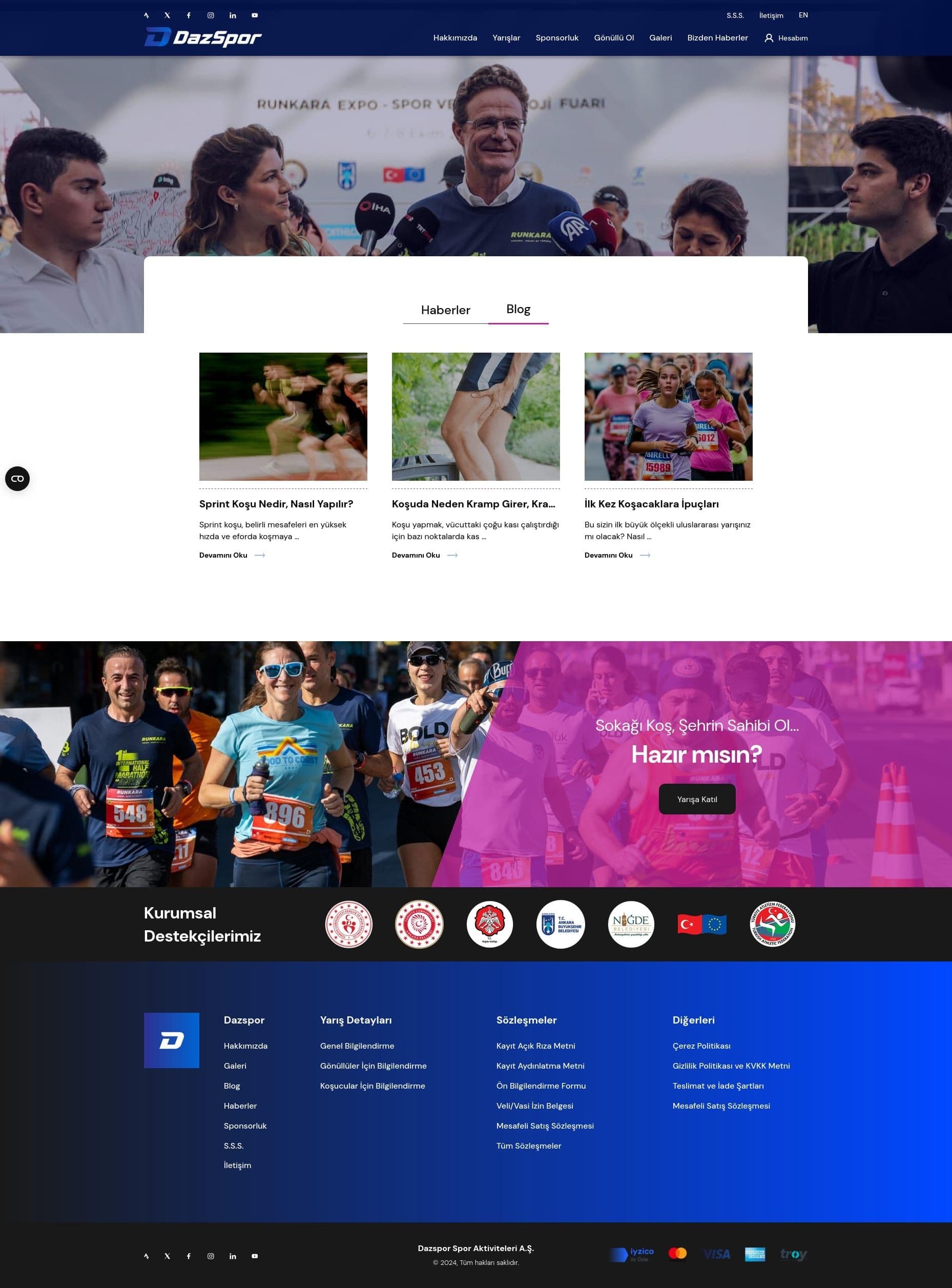 Dazspor Event Management System