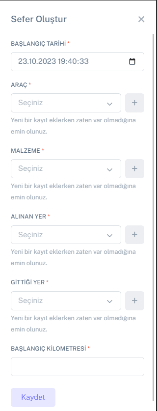 Emay Yapı Logistics Vehicle Tracking Application