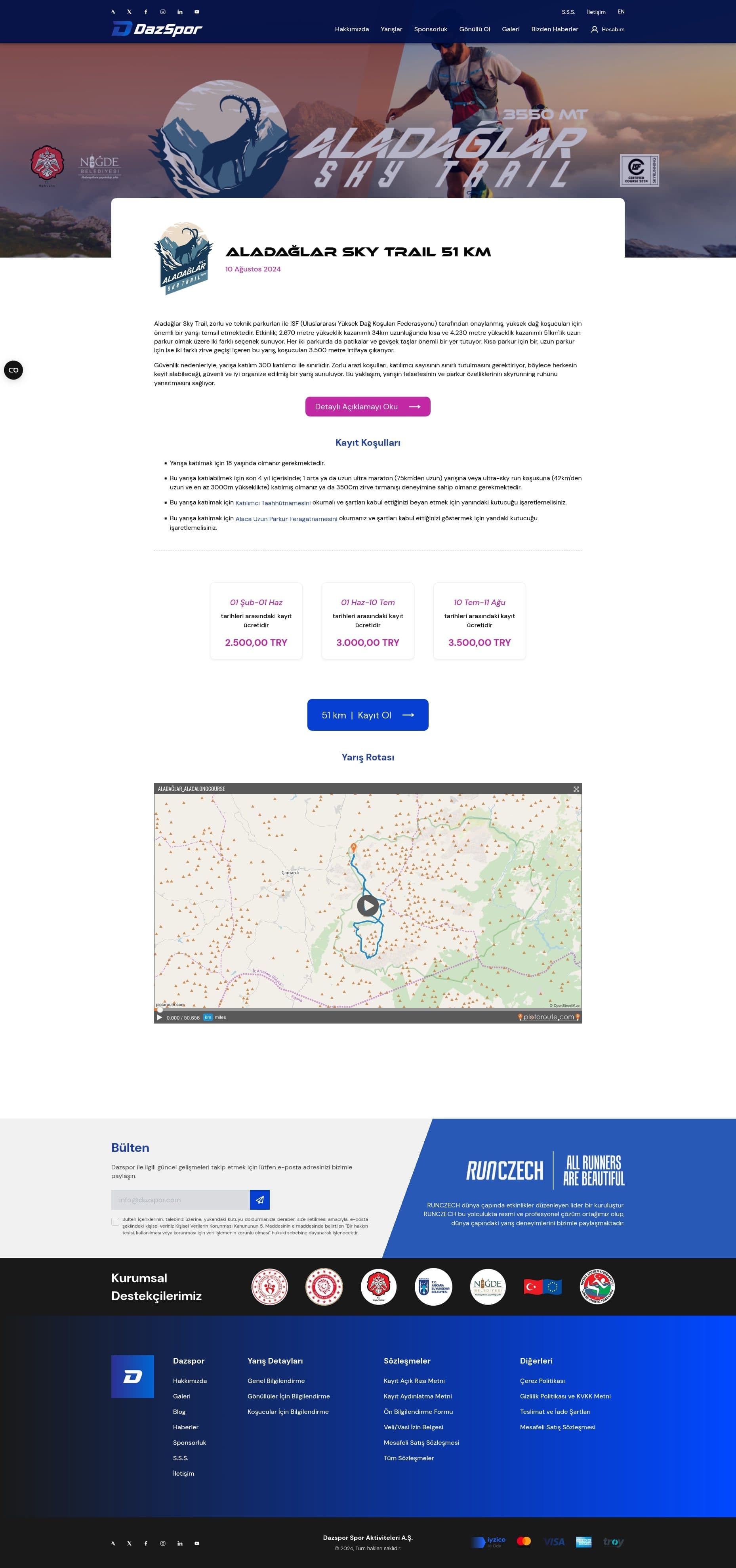 Dazspor Event Management System