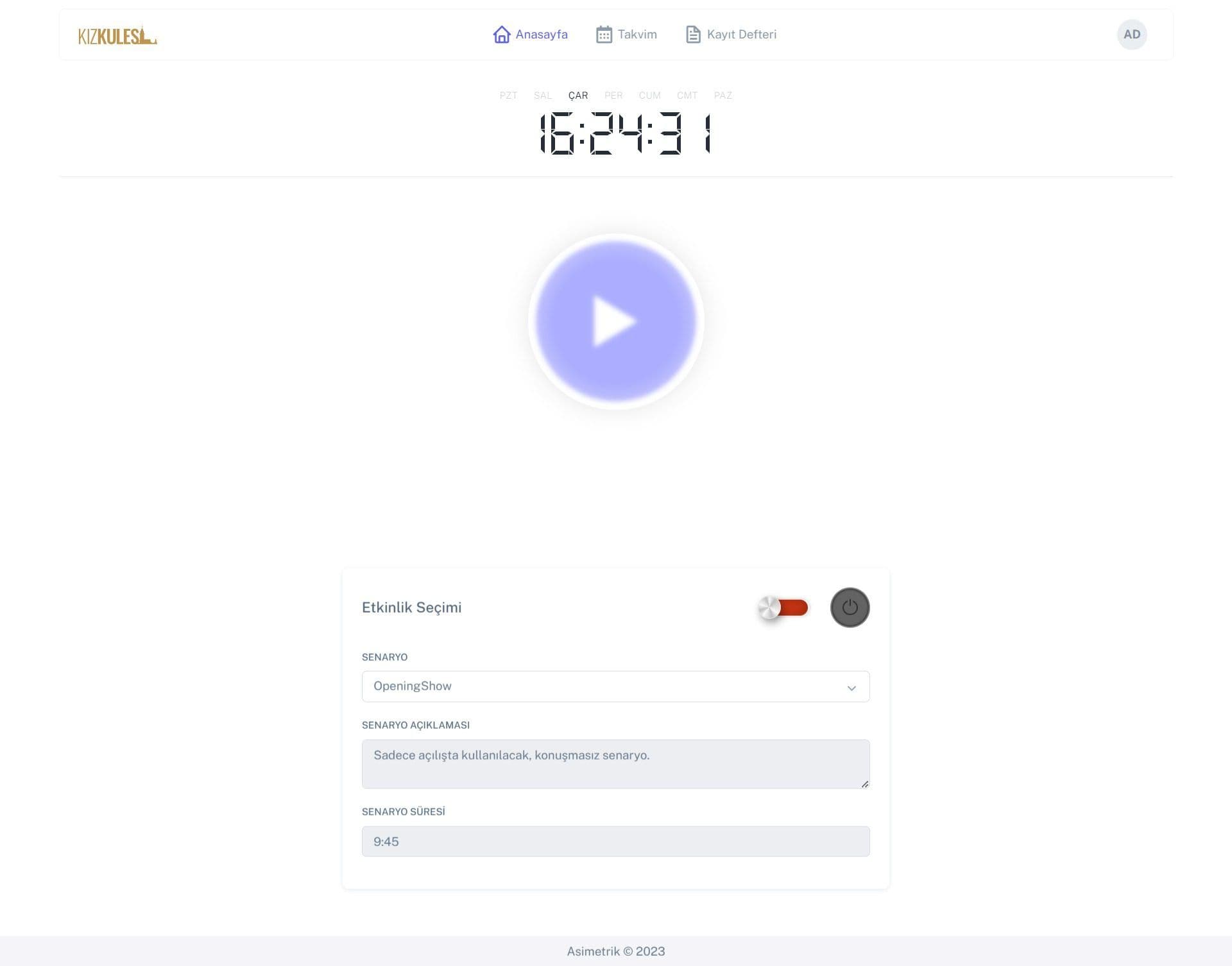 Web Based Light Show Management Software Special for Maiden's Tower