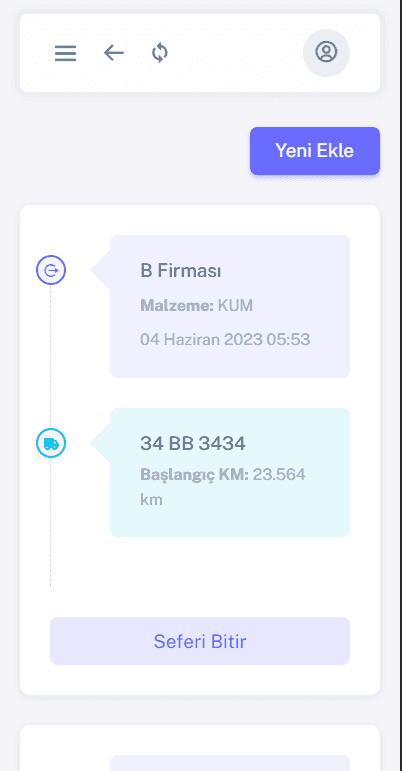 Emay Yapı Logistics Vehicle Tracking Application